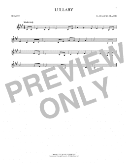 page one of Lullaby (Trumpet Solo)