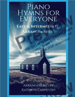 page one of Easy Hymns for Everyone: Easy & Intermediate Arrangements