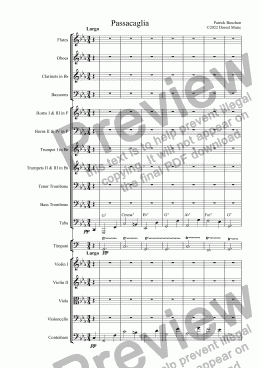 page one of Passacaglia e Fuga Bachiensis