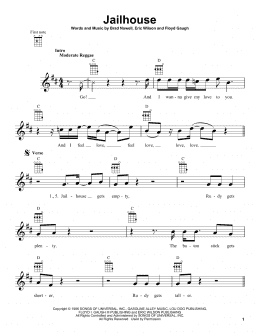 page one of Jailhouse (Ukulele)