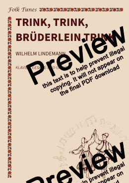 page one of Trink, trink, Brüderlein trink