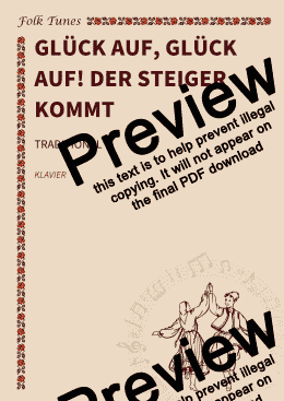 page one of Glück auf, Glück auf! Der Steiger kommt