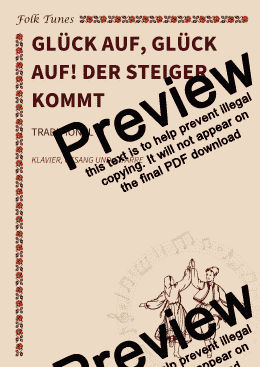 page one of Glück auf, Glück auf! Der Steiger kommt