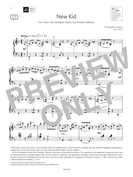 page one of New Kid (Grade 7, list C1, from the ABRSM Piano Syllabus 2023 & 2024) (Piano Solo)