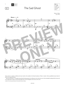 page one of The Sad Ghost (Grade 3, list B1, from the ABRSM Piano Syllabus 2023 & 2024) (Piano Solo)