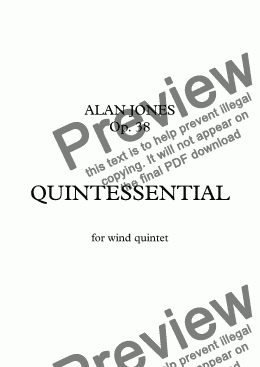 page one of Quintessential