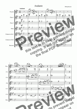 page one of Wind Septet - Suite No.I