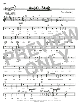 page one of Angel Band (Real Book – Melody, Lyrics & Chords)