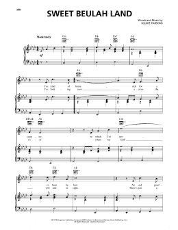 page one of Sweet Beulah Land (Piano, Vocal & Guitar Chords (Right-Hand Melody))