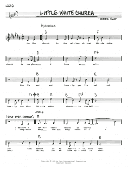 Little White Church (Real Book – Melody, Lyrics & Chords) - Print Now