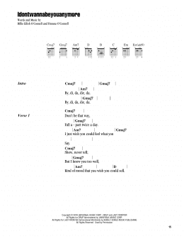 page one of idontwannabeyouanymore (Guitar Chords/Lyrics)