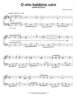 page one of O Mio Babbino Caro (Easy Piano Solo)