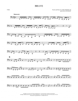 page one of Brave (Tuba Solo)