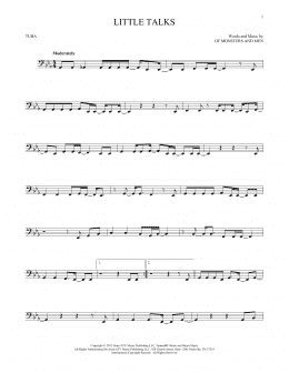 page one of Little Talks (Tuba Solo)