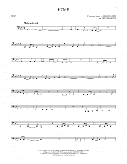 page one of Home (Tuba Solo)