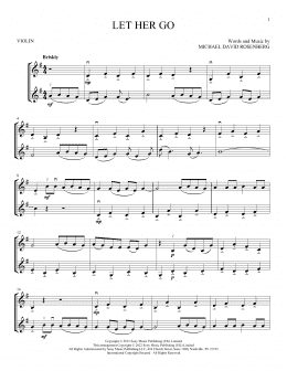 page one of Let Her Go (Violin Duet)