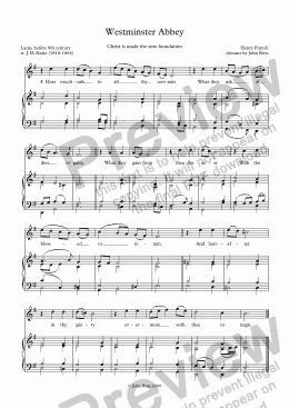 page one of Westminster Abbey (Christ is made the sure foundation) - Descant