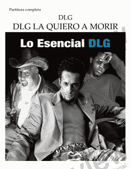 page one of DLG LA QUIERO A MORIR  (Arreglo para banda)