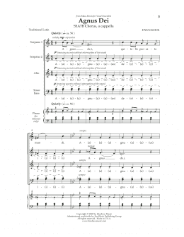 page one of Agnus Dei (SATB Choir)