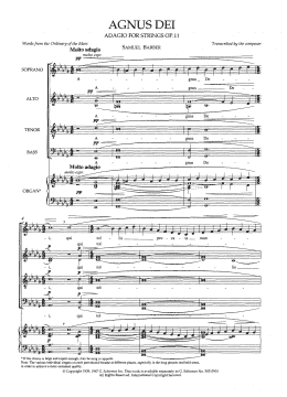 page one of Agnus Dei (Choir)