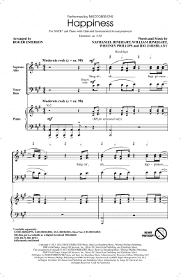 page one of Happiness (SATB Choir)