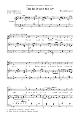 page one of The Holly And The Ivy (SATB Choir)