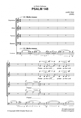 page one of Psalm 148 (Choir)