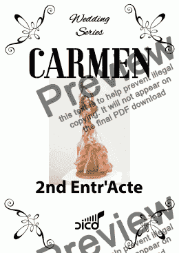 page one of CARMEN - 2nd Entr'Acte