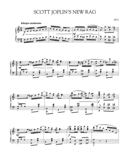 page one of Scott Joplin's New Rag (Piano Solo)