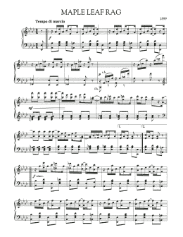 page one of Maple Leaf Rag (Piano Solo)