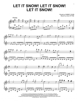 page one of Let It Snow! Let It Snow! Let It Snow! (Piano Solo)