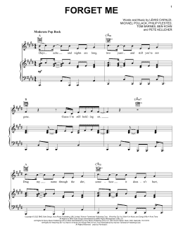 page one of Forget Me (Piano, Vocal & Guitar Chords (Right-Hand Melody))