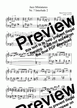 page one of Jazz Miniatures 7 - Interlude 2