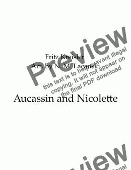 page one of Aucassin and Nicolette 