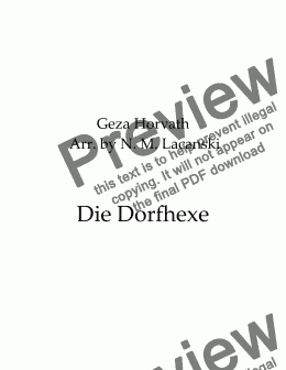 page one of Die Dorfhexe 