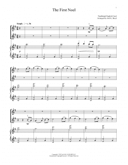 page one of The First Noel (for Violin Duet and Piano) (Violin and Piano)