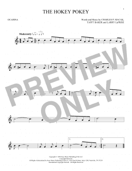 page one of The Hokey Pokey (Ocarina)