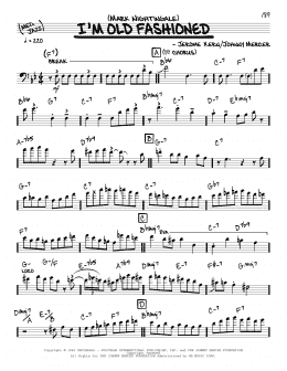 page one of I'm Old Fashioned (Real Book – Melody & Chords)