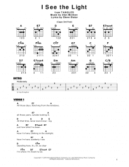 page one of I See The Light (from Tangled) (Really Easy Guitar)