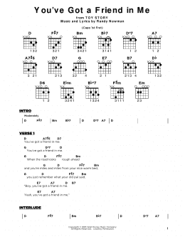 page one of You've Got A Friend In Me (from Toy Story) (Really Easy Guitar)