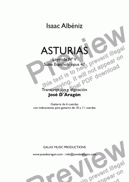 page one of ASTURIAS