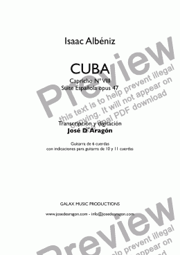 page one of CUBA