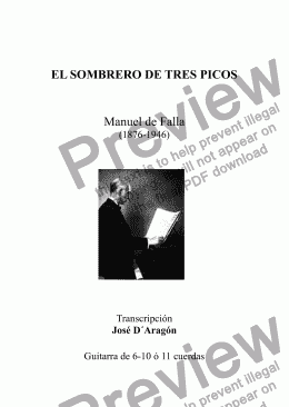 page one of EL SOMBRERO DE TRES PICOS