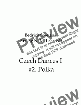 page one of Czech Dances I #2 Polka