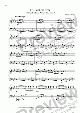 page one of Time For Piano Ballads: 17. Feeling Free (KS)