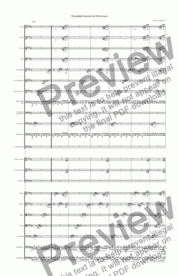 page one of Moonlight Sonata,3rd Movement (Full Orchestra)