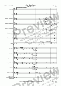 page one of Charakter Suite : 1. Der Bürokrat (CLC)/Score & Parts)