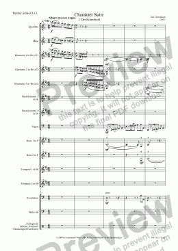 page one of Charakter Suite: 3. Der Scherzbold (CLC/Score & Parts)