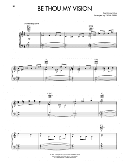 page one of Be Thou My Vision (Piano, Vocal & Guitar Chords (Right-Hand Melody))