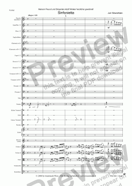 page one of Sinfonietta: I. Allegro (OM/Score & Parts)